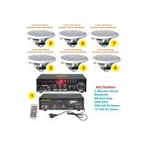 Kalite (1 Adet Anfi + 6 Adet 100V 16 cm Tavan Hoparlör) Tavan Hoparlör Seti