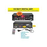Kalite 150 WATT SESLENDİRME AMFİ(Bluetooth Usb-Sd Kart-Mp3 Çalar-2 Mikrofon GIRIŞ-12V/220V)