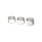 Kalite Adresi 3 Adet Kavanoz Cam 3 Lü Set Sızdırmaz Mini Reçel Kavanozu Hacim: 130 Ml Şeffaf