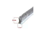 Kalite - Alüminyum Pvc Kapı Pencere Cam Balkon Kıl Fitili En 6,7 - Kıl Uzunluğu 6,5 Mm 1 Mt Deri