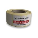 Kalite Barkod 30X20 Termal Etiket Rulo Barkod Etiketi 1000 Adet Yüksek Yapışkanlık Özelliği ile
