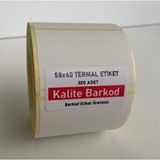 Kalite Barkod 40x58 10 Rulo 5000 Adet Termal Barkod Etiketi