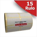 Kalite Barkod 50X25 Yanyana2 Li Termal Etiket | 15 Rulo Barkod Etiketi