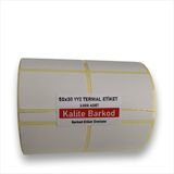 Kalite Barkod 50X30 Yanyana 2li Termal Etiket | Rulo Barkod Etiketi