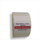 Kalite Barkod 50X35 Termal Etiket | Rulo Barkod Etiketi