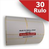 Kalite Barkod 50X35 Yanyana 2li Termal Etiket | 30 Rulo Barkod Etiketi