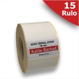 Kalite Barkod 50X50 Termal Etiket | 15 Rulo Barkod Etiketi
