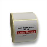 Kalite Barkod 55X25 Termal Etiket | Rulo Barkod Etiketi