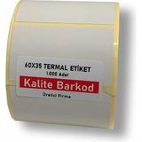 Kalite Barkod 60X35 Termal Etiket | Rulo Barkod Etiketi - 60 x 35 mm