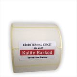 Kalite Barkod 65X30 Termal Etiket | Rulo Barkod Etiketi