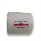 Kalite Barkod 80x60 Termal Etiket Rulo Barkod Etiketi
