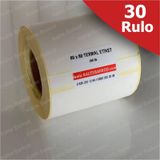 Kalite Barkod 80x80 30 Rulo 10500 Adet Termal Barkod Etiketi