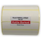 Kalite Barkod 90X40 Termal Etiket - Rulo Barkod Etiketi - 90 x 40 mm