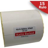 Kalite Barkod 90X70 Termal Etiket -15 Rulo Barkod Etiketi - 90 x 70 mm