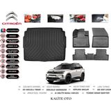 Kalite Oto Citroen C5 Aircross 2020 Model 3D Bagaj Havuzu+4.5d Havuzlu Paspas Seti - Siyah