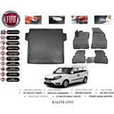Kalite Oto Fiat Doblo 2012 Model Maxi 3D Bagaj Havuzu+4d Havuzlu Paspas Setii - Siyah
