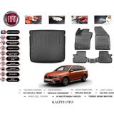 Kalite Oto Fiat Egea Cross Wagon 2022 Model Bagaj Havuzu+4d Havuzlu Paspas Setii - Siyah