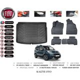 Kalite Oto Fiat Fiorino 2018 Model 3D Bagaj Havuzu+4.5d Havuzlu Paspas Seti - Siyah
