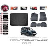 Kalite Oto Fiat Fiorino 2022 Model 3D Bagaj Havuzu+4d Havuzlu Paspas Setii - Siyah