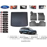 Kalite Oto Ford Focus 4 Station Vagon 2019 Model 3D Bagaj Havuzu+4d Havuzlu Paspas Setii - Siyah