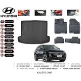 Kalite Oto Hyundai Tucson 2024 Model 3D Bagaj Havuzu+4.5d Havuzlu Paspas Seti - Siyah