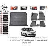 Kalite Oto Opel Combo 2018 Model 3D Bagaj Havuzu+4.5d Havuzlu Paspas Seti - Siyah