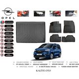 Kalite Oto Opel Combo 2024 Model 3D Bagaj Havuzu+4d Havuzlu Paspas Setii - Siyah