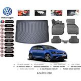 Kalite Oto Volkswagen Golf 7 2017 Model 3D Bagaj Havuzu+4d Havuzlu Paspas Setii - Siyah