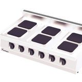 Kalitegaz C1270ES Rinnova 120x70x29 cm 6 Kare Plateli Elektrikli Set Üstü Ocak