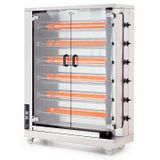 Kalitegaz CRG6 24-30 Piliç Kapasiteli 115x55x152 cm Gazlı Piliç Çevirme Makinesi
