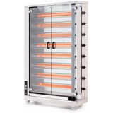 Kalitegaz CRG8-15 Dinlendirmeli 130x70x212 cm 32-40 Piliç Kapasiteli Gazlı Piliç Çevirme Makinesi