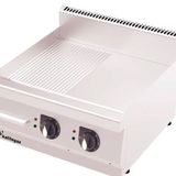 Kalitegaz GS6060E Rinnova Yarı Oluklu 60x60x29 cm Elektrikli Pleyt Izgara