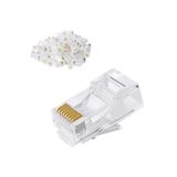 Kaliteli 100 Adet Rj45 Cat5 Cat6 Ethernet Konnektör Soketi Switch Ve Patch Panel Soketi Ucu