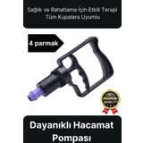 Kaliteli Dayanıklı Tüm Kupalara Uyumlu Islak Kuru Kullanım 4 Parmak Hacamat Çekme Vakum Pompası