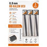 Kaliteli Kalem Ucu 12 Li 0.9 Mm Hb 3 Paket Tombow Versatil Kalem Uç Mekanik Uçlu Otomatik Kurşun Kalem Ucu 60Mm Yumuşak