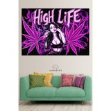 Kaliteli Kumaş , Canlı Renkler Duvar Halısı Duvar Örtüsü Wall Tapestry - 200 x 130 cm