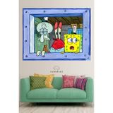 Kaliteli Kumaş , Canlı Renkler Duvar Örtüsü Duvar Halısı Wall Tapestry - 70 x 50 cm