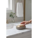 Kaliteli Şık Seramik-Bambu Katı Sabunluk Mutfak Banyo Için Katı Sabunluk 17*10*3 - Kahverengi