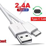 KALİTELİ Xiaomi Mi uyumlu ŞARJ KABLO HIZLI Type C USB TYPE-C KABLO 2.4 AMPER 2 metre