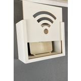 KalitePlus Modem Saklama Kutusu Duvar Düzenleyici Mdf Uzunluk (22CM) Genişlik (28CM) Derinlik (12CM)