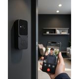 Kaliteyi Bul Akıllı Kapı Zili Wi-Fi Bağlantılı Telefon Kontrollü Hd - Siyah