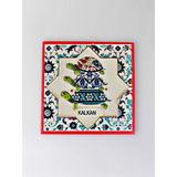 Kalkan Temalı Polyester Kabartmalı Kaplumbağa Desen Magnet 7 X 7 Cm – Dekoratif Hediyelik Buzdolabı Süsü (Kod:1197)