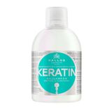 Kallos Cosmetics Keratinli ve Süt Proteinli Keratin 1000 ml Kuru Hasarlı Kimyasal İşlem Görmüş Saçlara Şampuan