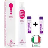 Kallos Cosmetics Saç Boyası 100 ml Italy 2 Adet Oksidan Hediye - 7.3 KUMRAL DORE