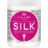 Kallos Cosmetics Silk Hair Mask 1000 ml Kuru Mat ve Cansız Saçlar İçin Zeytinyağlı İpek Proteinli Saç Bakım Maskesi