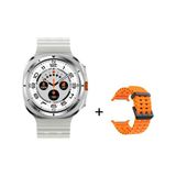 Kalobee Sk 7 Ultra Amoled 47 mm Çelik + Silikon Kordonlu Akıllı Saat - Gri