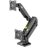 Kaloc DS110-2 17"-32" LCD Aluminyum Monitör Tutucu Kol Amortisörlü Vesa Monitör Standı Max 10KG - Siyah