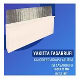 Kalorifer Arkası Tek Folyolu Isı Yalıtım Levhası 10mm 1mx1m 1adet