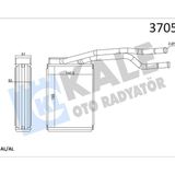 Kalorifer Ford Fıesta 02 14-Ecosport 03 12 Brazıng Al-Al 195X142.5x52 Kalorifer Radyatörü
