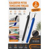 Kalorifer Petek Temizleme Fırçası 70 Cm 2 Adet Esnek Radyatör Temizlik Fırçası Toz Alma Aparatı Yer Silme Mopu
